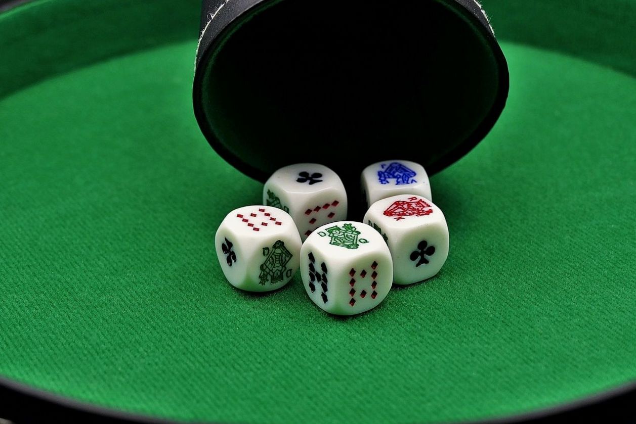 Poker chips and cards at Joyfuldays